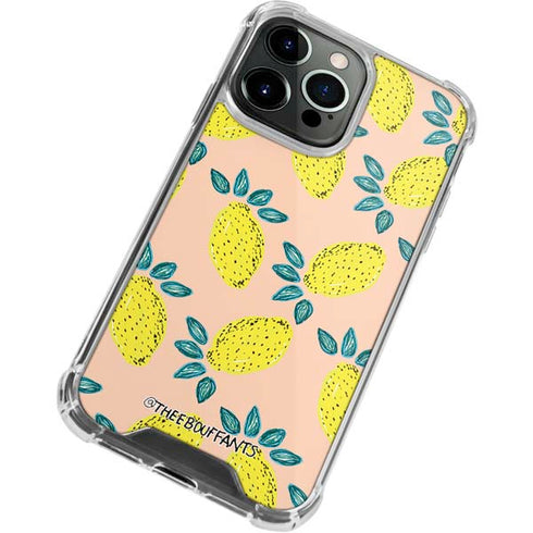 Bouffants and Broken Hearts Lemon Party iPhone 14 Pro Clear Case
